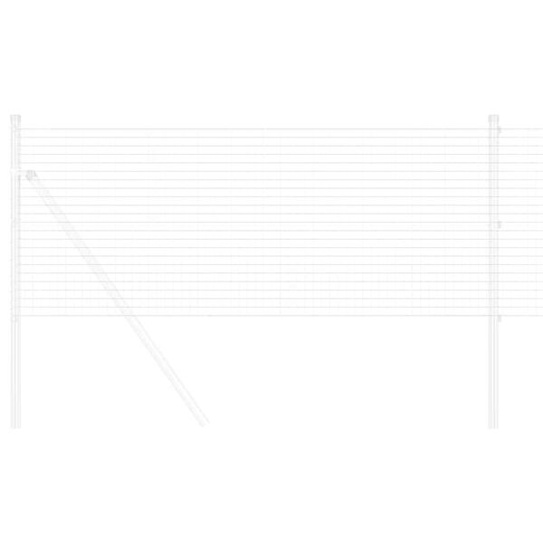 vidaXL Gard din sârmă sudată Argintiu 0.8 x 25 m Oțel