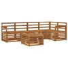vidaXL Set de canapele de exterior 6 buc. natural Poliester