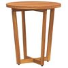 vidaXL Masă laterală de grădină rotundă &Oslash;55x60 cm, lemn masiv de acacia