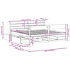 vidaXL Cadru de pat fără saltea, 200x200 cm, lemn masiv pin