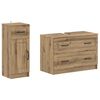 vidaXL Set de dulapuri pentru baie, 2 piese UTRECHT Stejar Artizanal