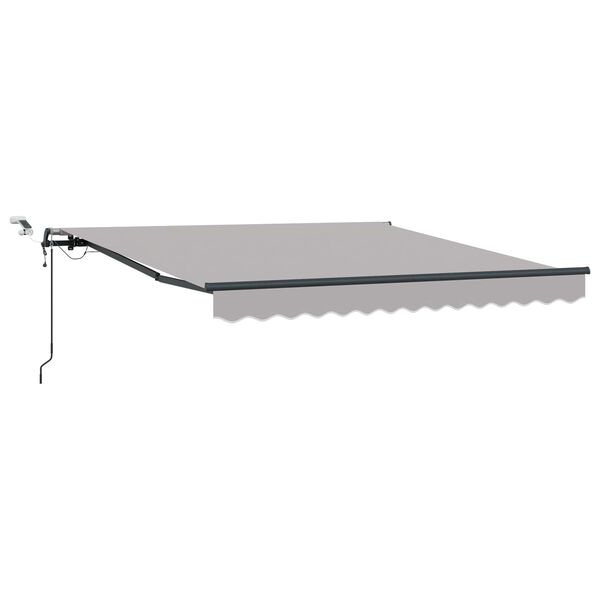 vidaXL Cortina Retractabilă cu Gri deschis 300 x 250 cm țesătură