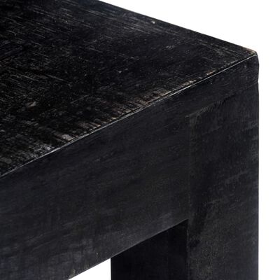 vidaXL Masă consolă, negru, 118 x 30 x 76 cm, lemn masiv de mango