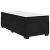 vidaXL Cadru de pat cu saltea Negru 80 x 200 cm țesătură