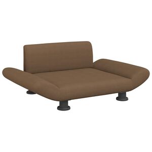 vidaXL Pat de c&acirc;ini, maro, 70x45x28 cm, material textil