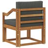 vidaXL Canapea de exterior Lemn de acacia solid și poliester natural