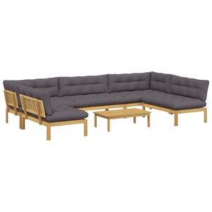 vidaXL 6 Bucată Unități de Canapea Palet pentru Grădină