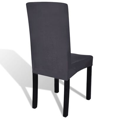 vidaXL Huse de scaun elastice drepte, 4 buc., antracit
