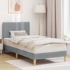 vidaXL Cadru de pat cu headboard Gri deschis 80 x 200 cm țesătură
