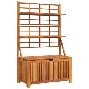 vidaXL Cutie de depozitare cu spalier, 99x50x160 cm, lemn masiv acacia
