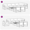vidaXL Set de canapele de exterior 9 pcs Gri natural și deschis