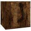 vidaXL Dulap TV montat pe perete, stejar fumuriu, 40x34,5x40 cm