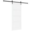 vidaXL Ușă glisantă ORKDAL Alb 83 x 202 cm Lemn masiv de pin