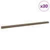 vidaXL Profile pentru marginea treptelor 30 pcs Maro 67 x 3.5 x 3 cm