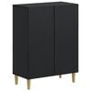 vidaXL Dulap de Depozitare pentru Baie ARNHEM Negru 59,5 x 31 x 80 cm