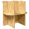 vidaXL Bază pentru terariu Maro 50 x 50 x 50 cm OSB