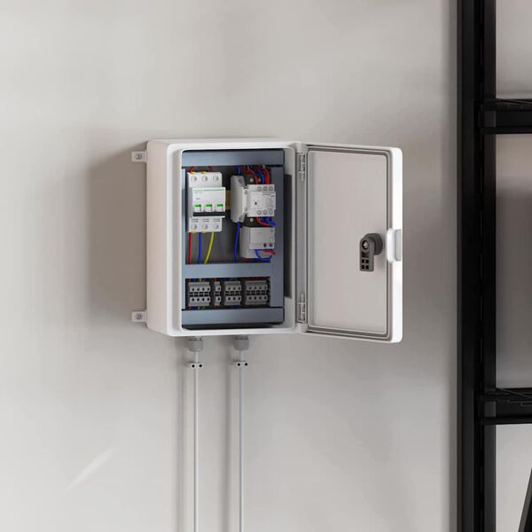 vidaXL Cabinet de Control Gri 21 x 13 x 28 cm Plastic ABS