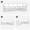 vidaXL Set canapea sectională cu pernă 5 pcs Gri natural și deschis
