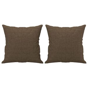 vidaXL Perne decorative, 2 buc., maro, 40x40 cm, material textil