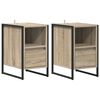 vidaXL Noptieră 2 buc. Stejar Sonoma 39,5 x 30 x 50 cm Lemn prelucrat