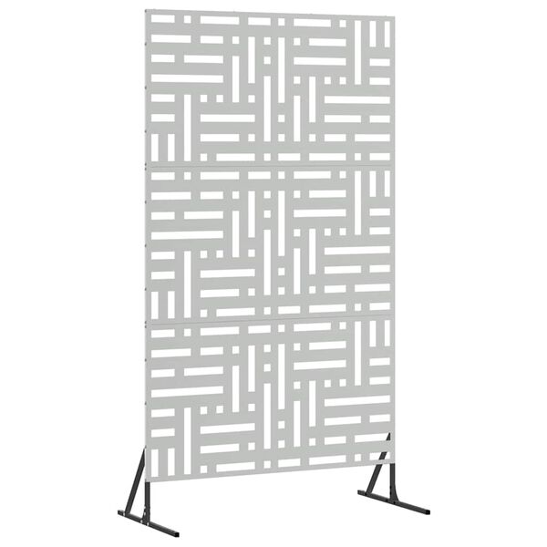 vidaXL Ecran de intimitate Gri 100 x 50 x 180 cm Oțel