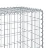 vidaXL Coș gabion cu capac, 1100x50x150 cm, fier galvanizat