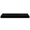 vidaXL Rafturi de perete 4 buc. negru extralucios, 60x23,5x3,8 cm, MDF