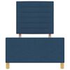 vidaXL Cadru de pat cu headboard albastru 90 x 190 cm țesătură