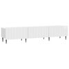 vidaXL Cabinet TV Alb foarte lucios 147 x 34,5 x 32 cm Lemn prelucrat