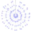 vidaXL Lumină stelară de Crăciun 140 LED-uri, 2 buc., albastru, 17 cm