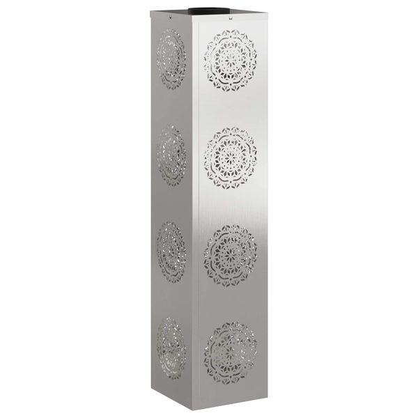 vidaXL Lumină LED Solară pentru Alei 2 pcs Argintiu Oţel inoxidabil