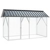 vidaXL Cușcă pentru păsări Antracit 227 x 112 x 141 cm