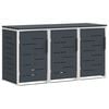 vidaXL Suport pentru containere de 3 bin-uri din oțel inoxidabil
