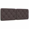 vidaXL Pernă pentru tăblie de pat maro &icirc;nchis, 120 cm, material textil