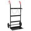 vidaXL Cărucior manual Negru și roșu 63 x 43,5 x 110 cm Oțel