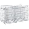 vidaXL Pat ridicat din gabion Argintiu 100 x 50 x 60 cm