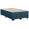 vidaXL Pat box spring cu saltea, albastru &icirc;nchis, 120x190 cm, catifea