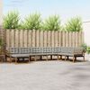 vidaXL Set de canapele de exterior 8 pcs Gri natural și deschis