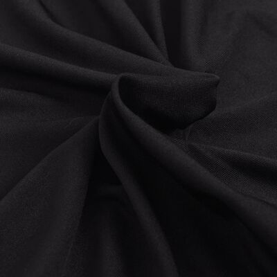 vidaXL Husă elastică pentru canapea poliester jerseu, negru