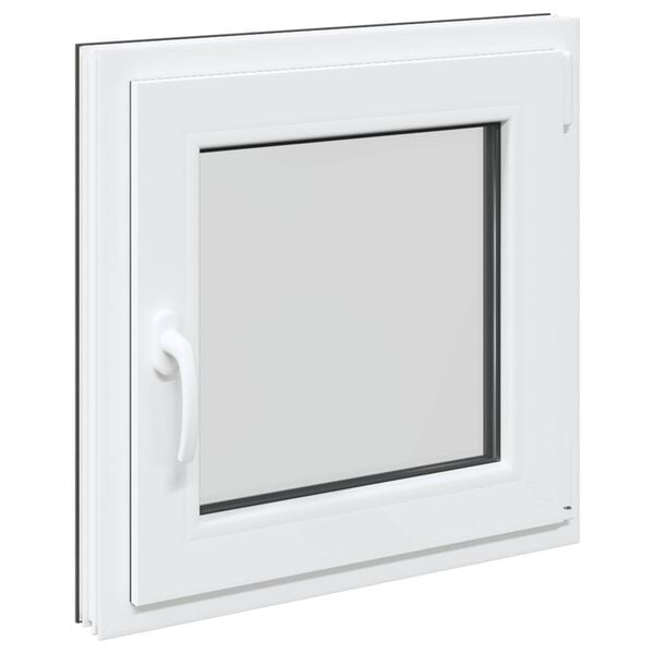 Fereastră pentru subsol RISOR Antracit 50 x 50 cm PVC și Sticlă