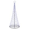 vidaXL Brad de Crăciun LED albastru 250 cm Metal