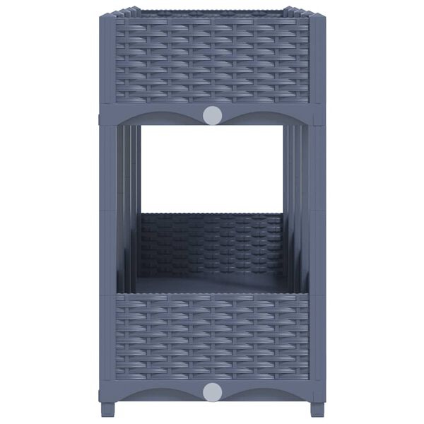 vidaXL Strat înălțat, 160x40x71 cm, polipropilenă