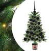 vidaXL Brad de Crăciun cu 150 LED cu suport Verde 65 cm PE