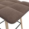 vidaXL Scaun de bar, gri taupe, material textil