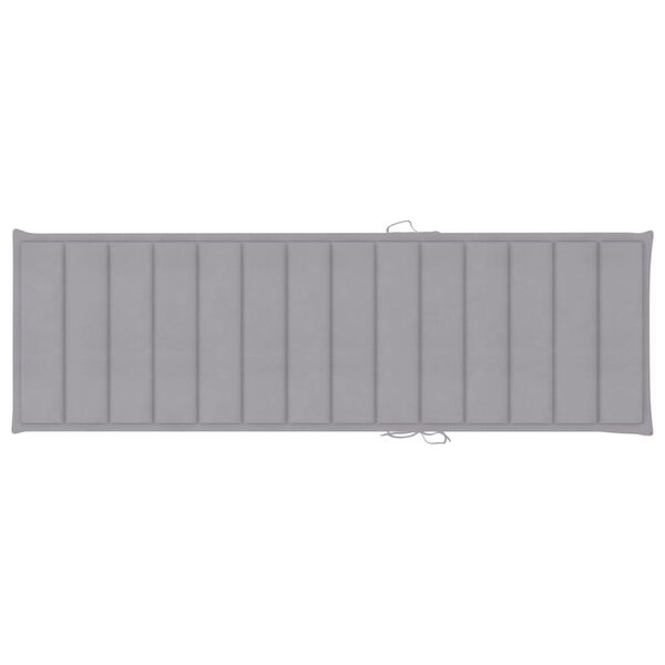 vidaXL Șezlong de grădină cu masă și pernă, lemn de pin tratat