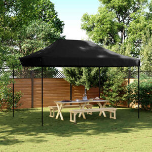 vidaXL Cort de petrecere pliabil Pop-Up, 440x292x315 cm, negru