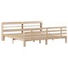 vidaXL Cadru pat cu tăblie 200x200 cm, lemn masiv de pin