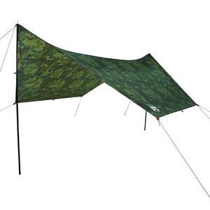 vidaXL Prelată de camping, camuflaj, 438x376x212 cm, impermeabilă