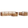 vidaXL Set de canapele de exterior 7 pcs natural Lemn Solid de Acacia