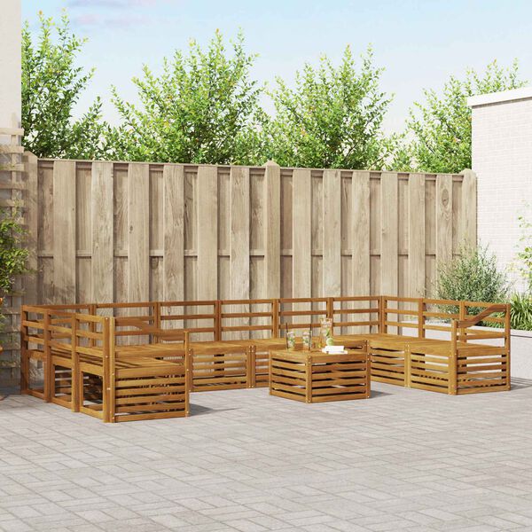 vidaXL Seturi de canapele natural Lemn Solid de Acacia